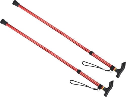 Vista 6 de M METERXITY Trekking Poles - Collapsible Hiking Walking Sticks, Telescopic & Folding, Apply to Women Walking Backpacking