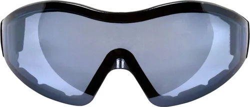 Vista 2 de Birdz 2 pares de anteojos Boogie de espuma negra acolchada para motocicleta, esquí, paracaidismo, lentes antiniebla con lentes antiniebla humo