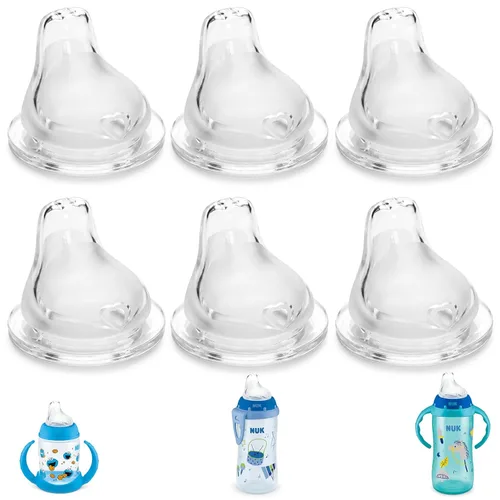 Vista 10 de Paquete de 10 boquillas para sorber compatibles con NUK Active Cup y Learner Cup