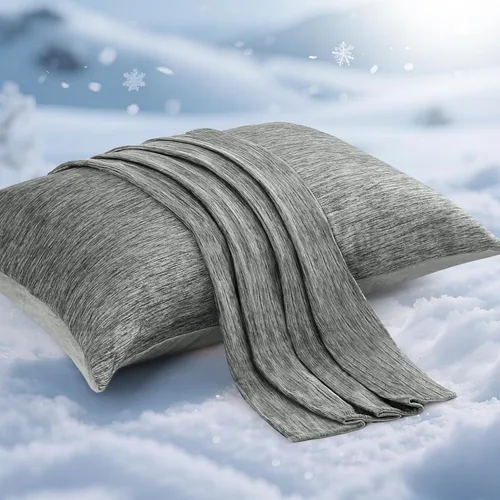 Vista 14 de Elegear Fundas de almohada refrescantes para personas que duermen con calor, fundas de almohada refrescantes japonesas Q-Max 0.5, en ambos lados
