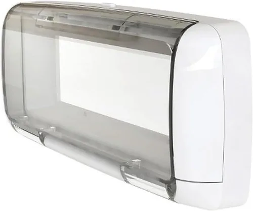 Vista 3 de Dual Electronics Unidad de carcasa de radio marina SG5 Splashguard DIN único Impermeable Protección UV y corrosión Transparente Negro
