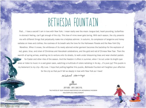 Vista 4 de Galison - Rompecabezas de 1000 piezas para adultos Fuente Bethesda