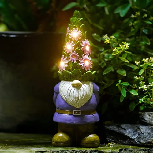 Vista 10 de Nacome Estatuas solares de jardín al aire libre tortuga con suculentas y 7 luces LED – Decoración de césped Estatua de tortuga para patio, balcón