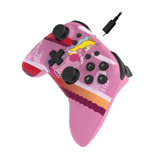 Vista 4 de HORI Wireless HORIPAD (Peach) Pro Controller for Nintendo Switch - Officially Licensed By Nintendo