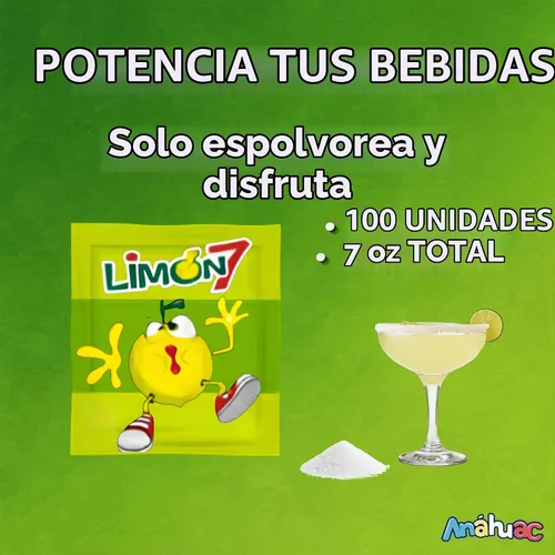 Vista 5 de Polvo de sal y limón Limón7, caramelos mexicanos por Anahuac
