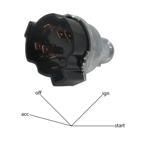 Vista 3 de GRABOTE Interruptor de arranque de cilindro de encendido en salpicadero con llaves para Chevrolet C10/C20/C30 Suburban 1116683 1125 LS411 1967-1972