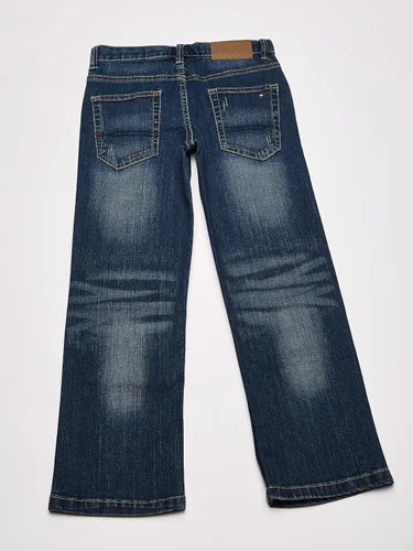 Vista 6 de Tommy Hilfiger Boys' Big Revolution Slim Straight Leg Stretch Jean