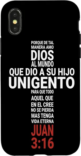 Vista 5 de Juan 3:16 Biblia Cristiana - Funda para iPhone 17