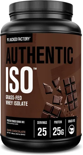 Vista 9 de Jacked Factory Auténtico polvo aislado de proteína de suero ISO, bajo en carbohidratos, proteína de construcción muscular sin OMG sin rellenos