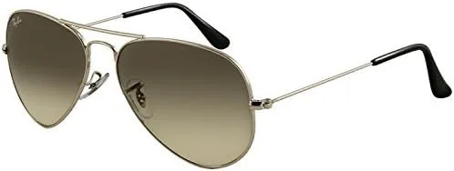 Vista 2 de Ray-Ban Gafas de sol de metal aviador RB3025 PlataGradiente Gris Cristal