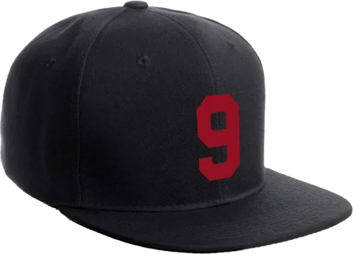 Vista 158 de Número de equipo modificado para requisitos particulares del jugador del color del sombrero del Snapback de la visera plana clásica de la visera