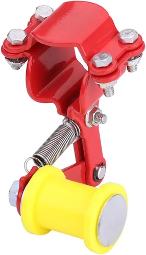 Vista 2 de Tensor de cadena ajustador, tensor de cadena de motocicleta, accesorio modificado para motocicleta, herramienta universal (ajustador de cadena/rojo)