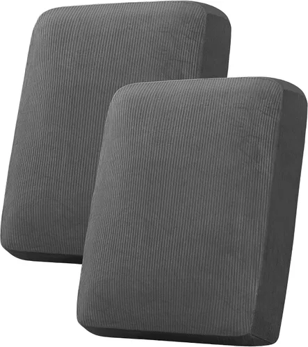 Vista 66 de H.VERSAILTEX Funda de cojín elástica de terciopelo para sofá, funda de cojín de felpa para cojines de silla, protector de muebles, cojín de asiento