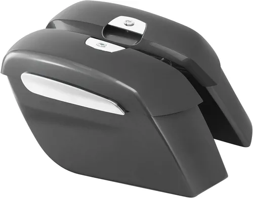 Vista 12 de TCT-MOTORPARTS Alforjas duras para Indian Chieftain Dark Horse Limited 2019-2023 gris acero