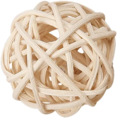 Vista 9 de DECHOUS 30 bolas pequeñas de ratán, bolas decorativas para centros de mesa, rellenos de cuencos de mimbre de 1.18 pulgadas, accesorios