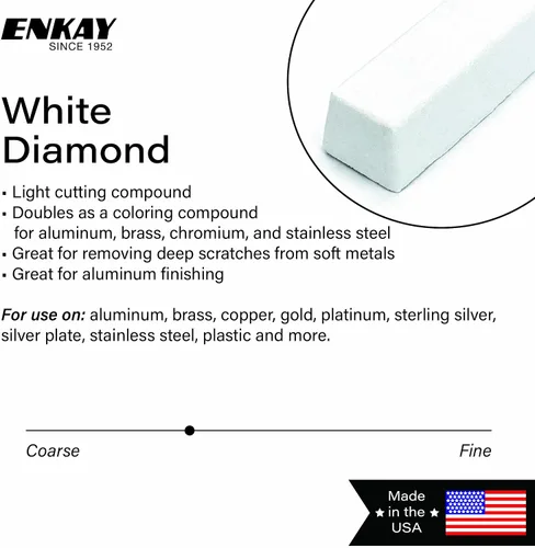 Vista 3 de ENKAY - Compuesto de pulido de diamante blanco, 1 libra (fabricado en Estados Unidos)