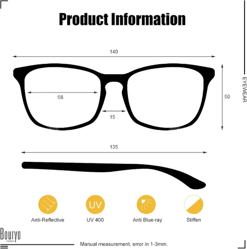 Vista 4 de Bouryo Gafas de sol polarizadas de aviador para hombres y mujeres, protección UV 400