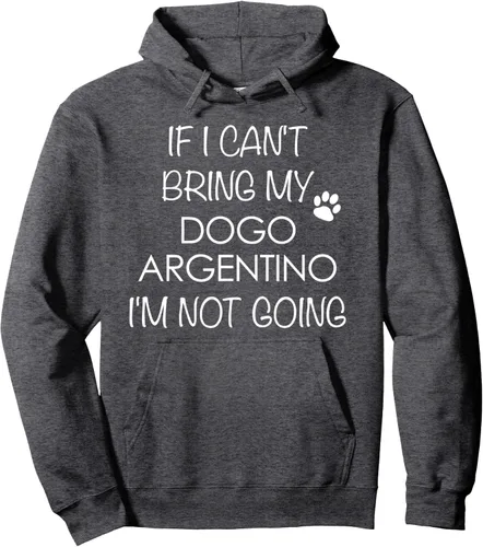 Vista 4 de Dogo Argentino - Camiseta con capucha "If I Can't Bring My Dog", Negro