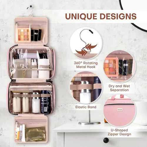 Vista 19 de Neceser de viaje con organizador de joyas, Beige
