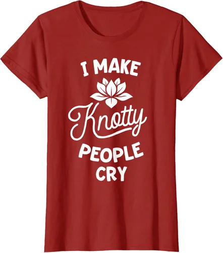 Vista 72 de Camiseta divertida de terapia de masaje I Make Knotty People Cry, Negro, S