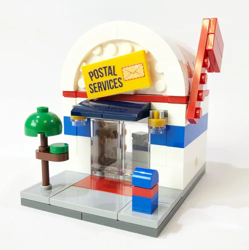 Vista 7 de Brick Loot Mini City Diner Building Set, 234 Piece Modular Restaurant Brick Toy, Collectible Mini City Building, Compatible with Major Brick Brands