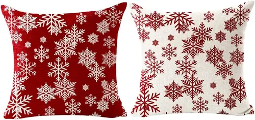 Vista 9 de Paquete de 4 fundas de cojín decorativas para sofá, sillón, casa de campo, 18 x 18 pulgadas
