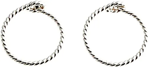 Vista 33 de Aretes de plata de ley abiertos para cartílago, tragus, delgados, calibre 22