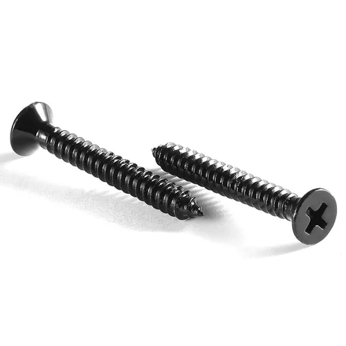 Vista 20 de Tornillos para madera #4 x 1/2", 100 tornillos de acero inoxidable 18-8 (304), cabeza plana Phillips, tornillos autorroscantes rápidos para paneles