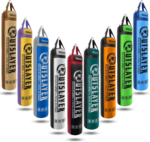Vista 10 de Outslayer Muay Thai Kickboxing Bolsa pesada (130 libras)