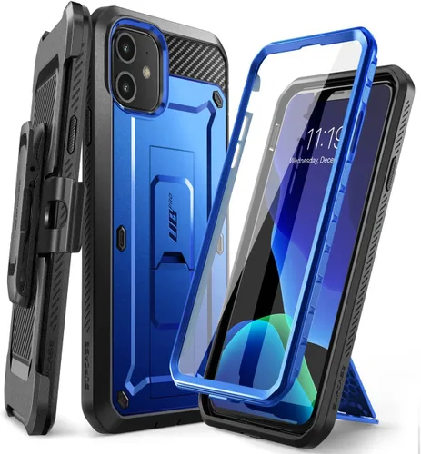 Vista 9 de SUPCASE Funda para iPhone 11 con protector de pantalla (Unicorn Beetle Pro), [soporte integrado y clip para cinturón] [protección de grado militar]