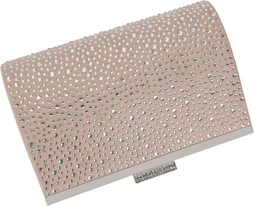 Vista 5 de DEXMAY Crystal Clutch Purse for Women Rhinestone Frame Clutch Handbag for Party