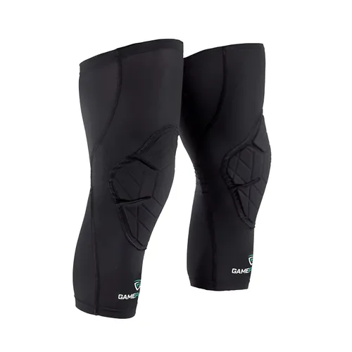 Vista 2 de Rodilleras Protección de articulaciones de manga de compresión Tecnología de absorción de impactos Hombres Mujeres Niños, Negro, Talla S