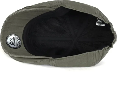 Vista 4 de ililily Gorra plana de algodón lavado Gatsby Ivy Irish Hunting Newsboy Stretch Big Hat