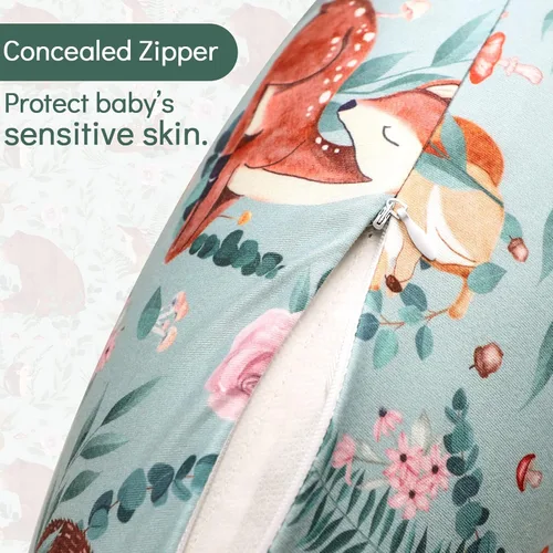 Vista 52 de Funda para almohada de lactancia TANOFAR, funda de almohada de lactancia neutral para bebés niños y niñas, funda de almohada de lactancia ultra