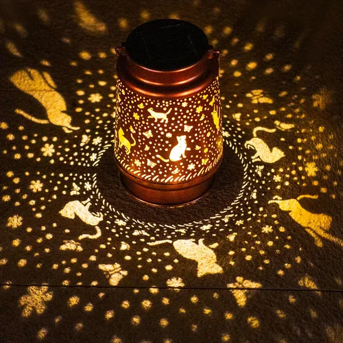 Vista 10 de Bigfoot - Faroles solares colgantes impermeables para exteriores, luces solares colgantes de pie grande, regalos para hombres y mujeres, faroles LED