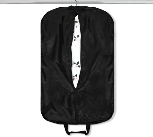 Vista 4 de DALIX 39" Bolsa de ropa Trajes Vestidos Ropa Plegable Zapato Bolsillo en Púrpura