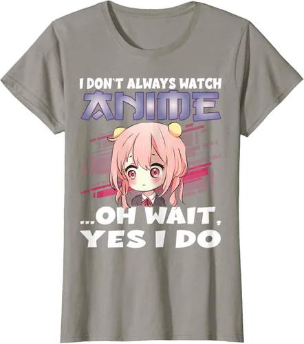 Vista 69 de Ver camiseta japonesa de anime con estampado de anime Girl, Negro, S