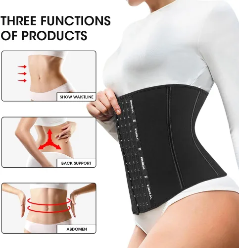 Vista 5 de KIMIKAL Corset Waist Trainer Waist Cincher Shapewear Fajas Colombianas Waist Trimmer Tummy Control for Women