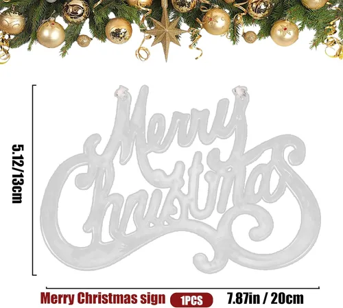 Vista 4 de 15 adornos de cristal para decoración del árbol de Navidad, adornos acrílicos colgantes de copo de nieve de Navidad, carámbanos, adornos de cristal