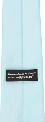 Vista 473 de tiemart Corbata de color sólido para hombre Longitud estándar