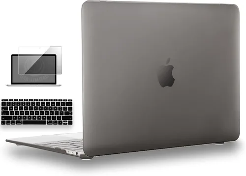 Vista 8 de UESWILL Funda rígida mate 3 en 1 compatible con MacBook de 12 pulgadas con pantalla Retina modelo A1534 + funda de teclado y protector de pantalla