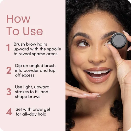 Vista 5 de Billion Dollar Brows Polvo para cejas en rubio – Logra cejas más llenas y esponjosas con cobertura que se puede construir, fórmula suave como