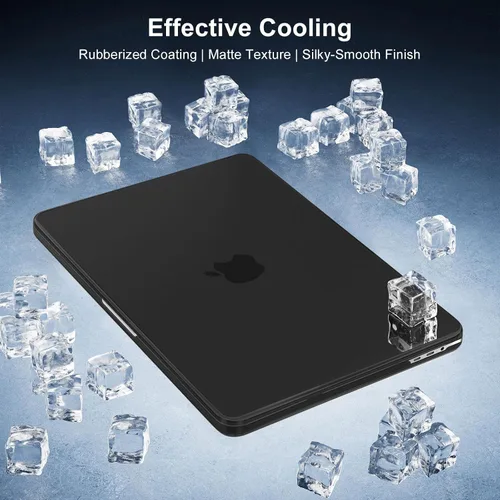 Vista 8 de MOSISO - Funda rígida de plástico para proteger la pantalla de MacBook Pro de 13 pulgadas, Negro