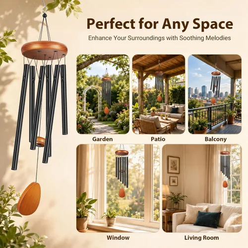 Vista 8 de Campanillas de viento de Winzwon para exteriores, regalos para calentar la casa para mujeres, regalo nuevo para el hogar para hombres, regalos al