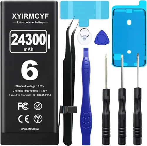 Vista 11 de XYIRMCYF Batería de gran capacidad de 24300 mAh compatible con iPhone 14 Plus, batería de repuesto de polímero de litio de 0 ciclos para iPhone 14