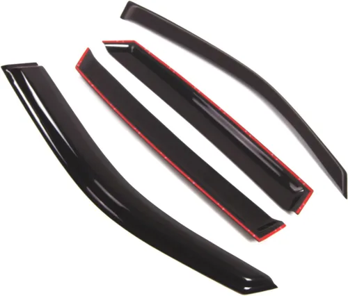 Vista 2 de Visor de ventana compatible con Mercedes ML320 ML350 1998-2005, DGWV2-318, deflector de montaje exterior, protector de lluvia, humo oscuro, juego