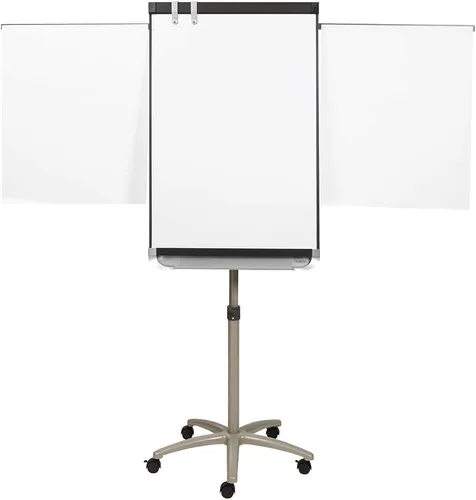 Vista 10 de Quartet Caballete, magnético, 5.9 ft x 3.9 ft, reversible, pizarra blanca/rotafolio, presentación móvil Prestige 2, marco de grafito (ECM64P2)