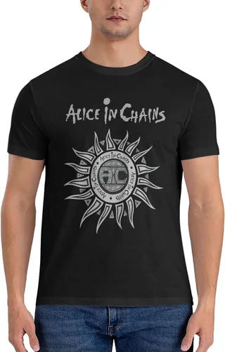 Vista 8 de Camiseta de algodón para hombre, manga corta, color negro