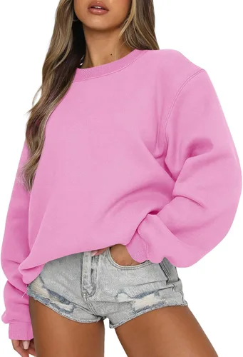 Vista 31 de EFAN Sudaderas de gran tamaño con cuello redondo Y2K para mujer, sudaderas con capucha para otoño, moda 2025, ropa para adolescentes y niñas, lindo