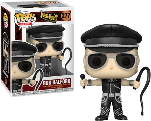 Vista 2 de POP Rocks: Judas Priest - Figura de vinilo de Rob Halford Funko (paquete con funda protectora de caja compatible), multicolor, 3.75 pulgadas